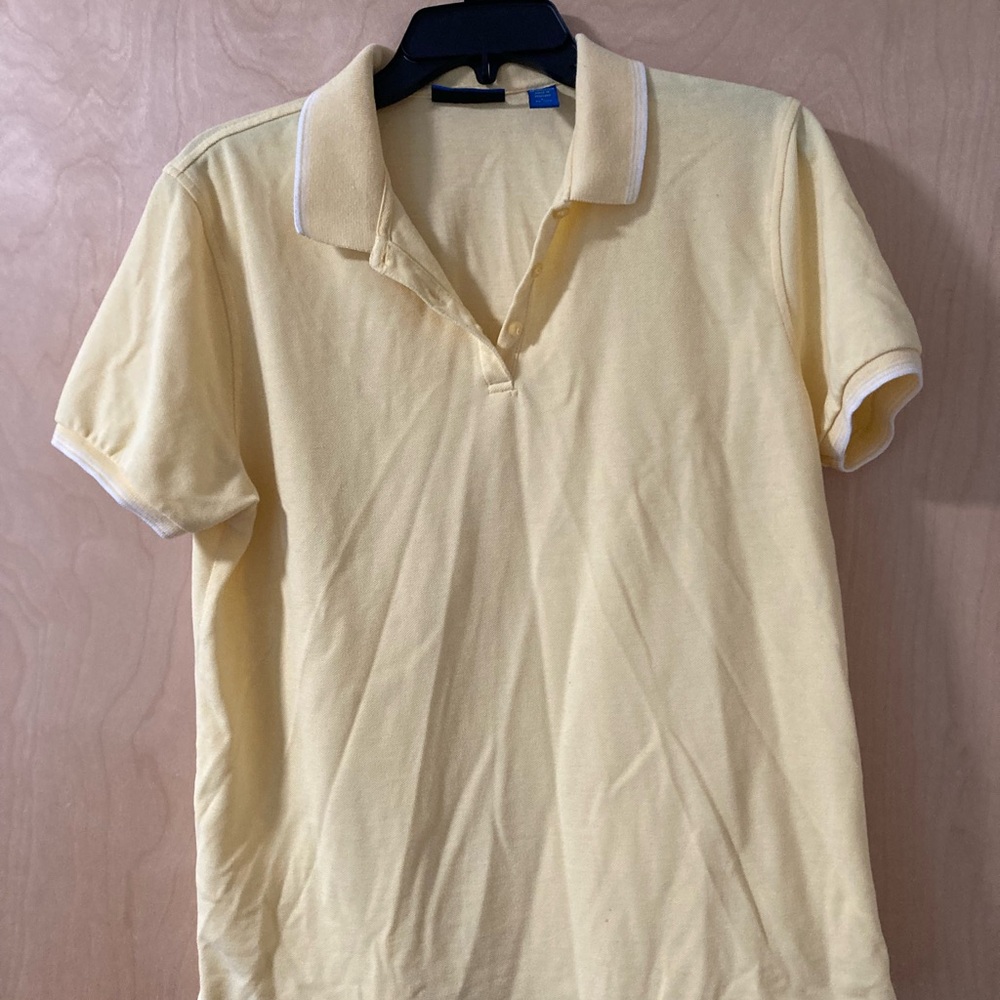 Karen Scott Sport Pastel Yellow Polo